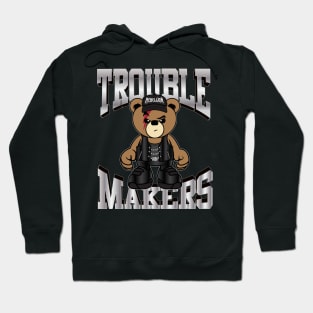 rebel teddy bear Hoodie